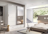 05 Sliding Door Wardrobe 200cm - Italiancityfurniture