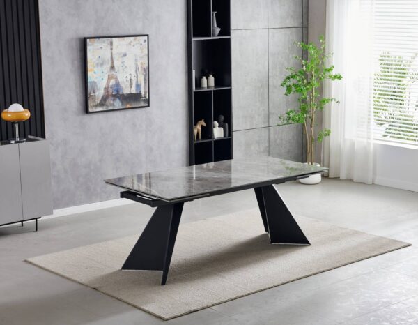 Chicago Extending 180cm to 260cm Grey Ceramic Table