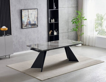 Chicago Extending 180cm to 260cm Grey Ceramic Table
