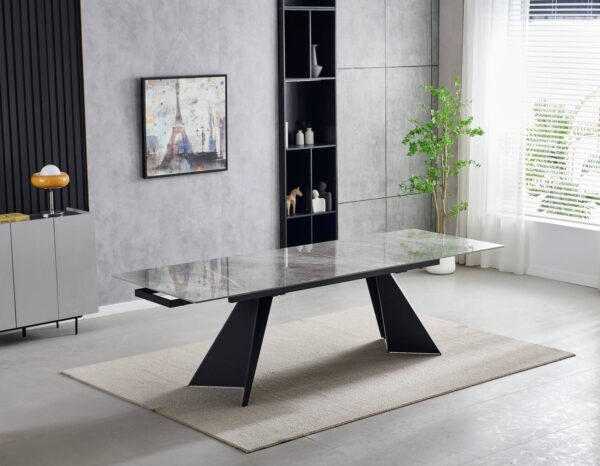 Chicago Extending 180cm to 260cm Grey Ceramic Table