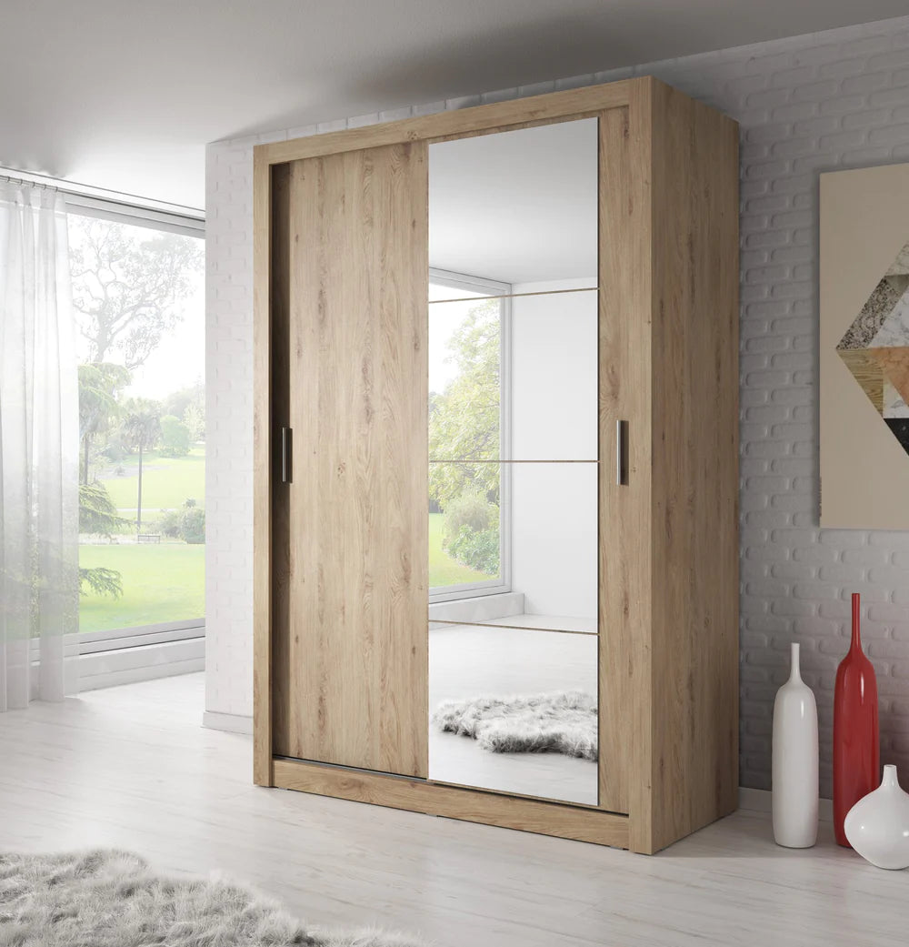 04 Sliding Door Wardrobe 150cm - Italiancityfurniture