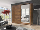 Effect 2 Sliding Door Wardrobe 200cm - Italiancityfurniture