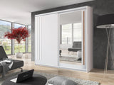 Effect 2 Sliding Door Wardrobe 200cm - Italiancityfurniture