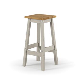 CRG205	Grey Corona live edge high breakfast stools (pair