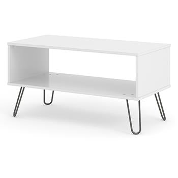 AGW902	White Augusta open coffee table