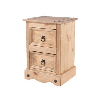 CR509	Corona 2 drawer petite bedside cabinet