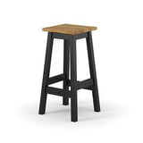 CRB205	Black Corona live edge high breakfast stools (pai