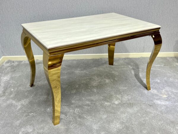 Sofia Cream & Gold Marble Table – All Sizes