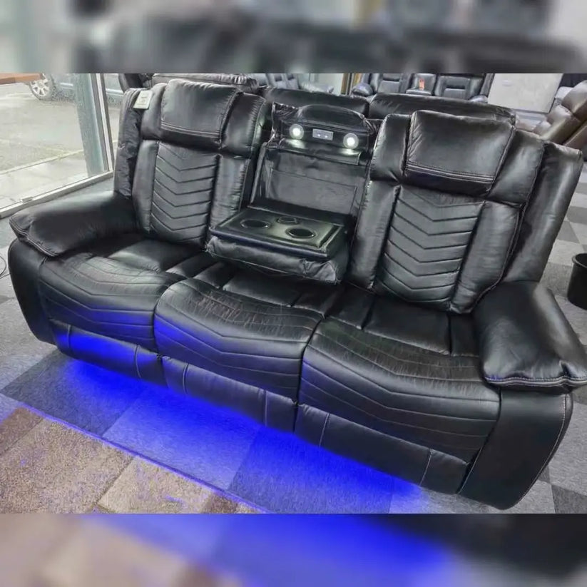 Michigan Recliner Leather Sofa