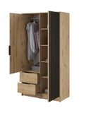 Nelly Hinged Door Wardrobe 105cm - Italiancityfurniture