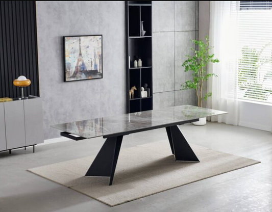 Chicago Extending 160cm to 200cm Grey Ceramic Table