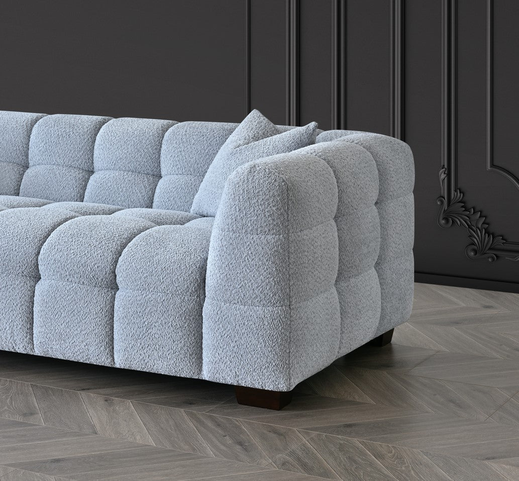 ALUXO® Tribeca Sofa Range in Pearl Boucle