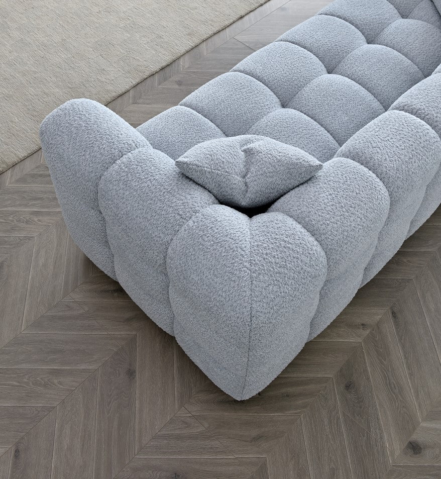 ALUXO® Tribeca Sofa Range in Pearl Boucle