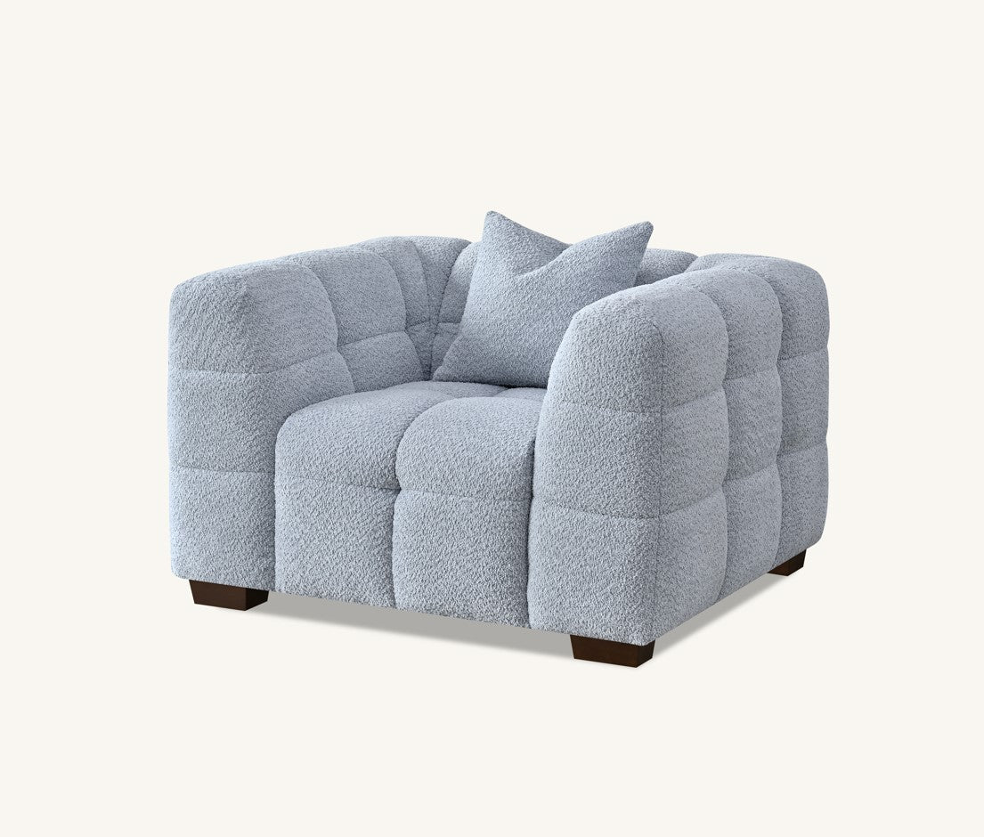 ALUXO® Tribeca Sofa Range in Pearl Boucle