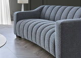 ALUXO® Astoria 3 Seater Sofa in Iron Boucle