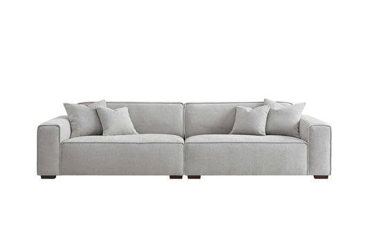 ALUXO® Dakota Sofa Range in Pebble Boucle