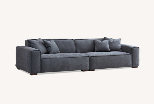 ALUXO® Dakota Sofa Range in Charcoal Boucle