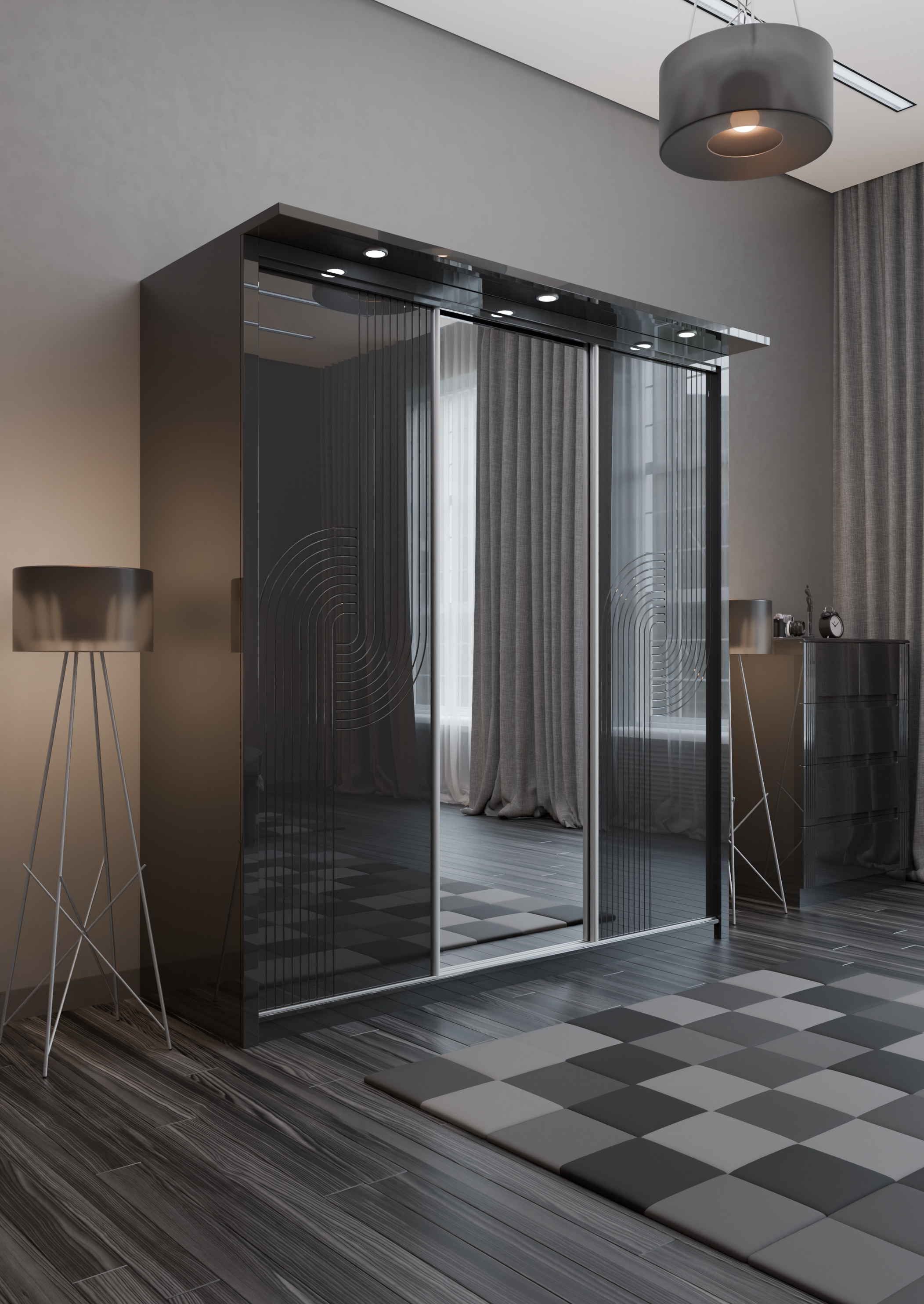 W07 High Gloss Wardrobe
