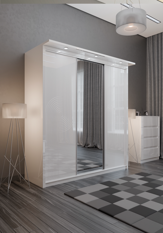 W07 High Gloss Wardrobe
