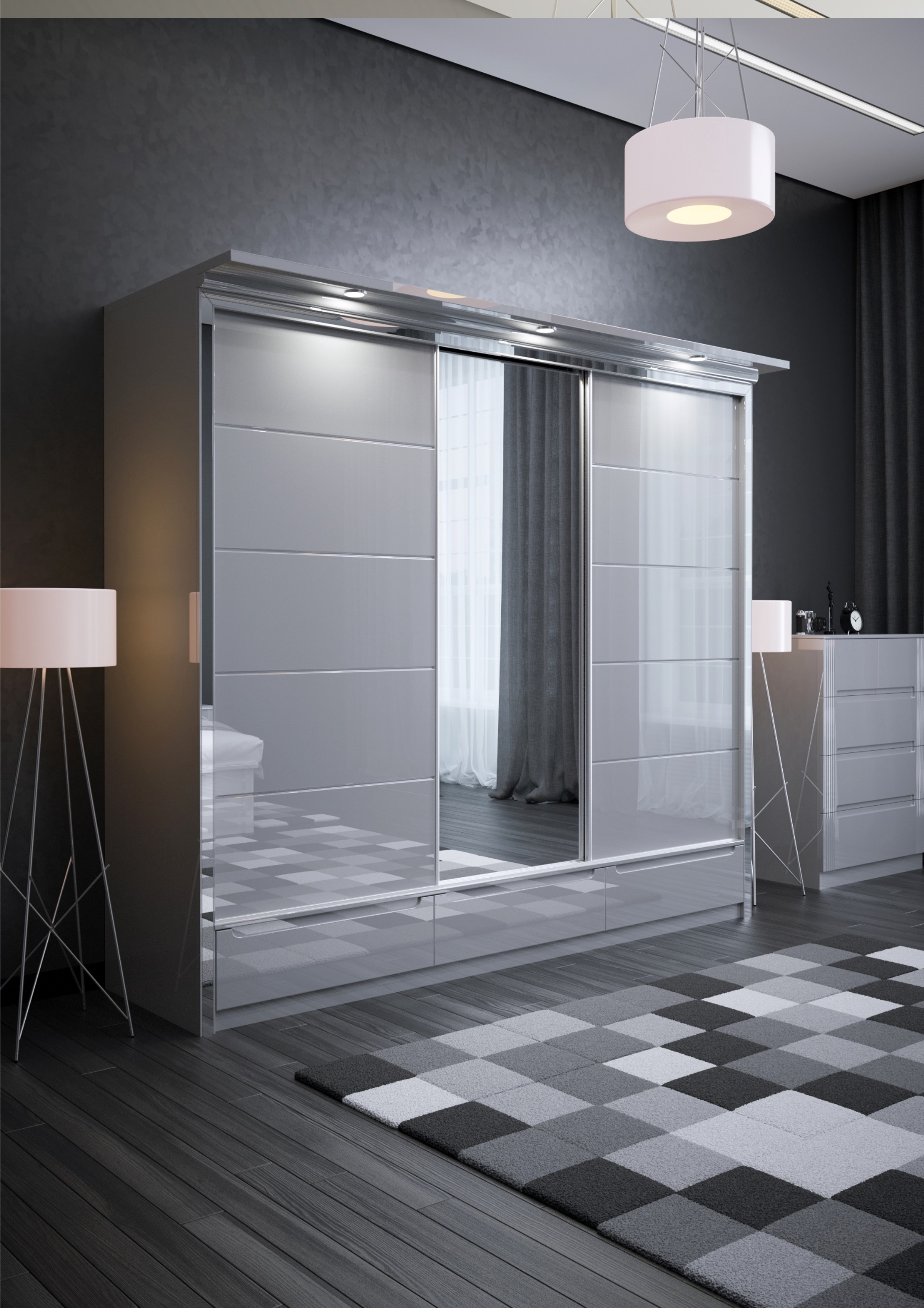 W03 High Gloss Wardrobe