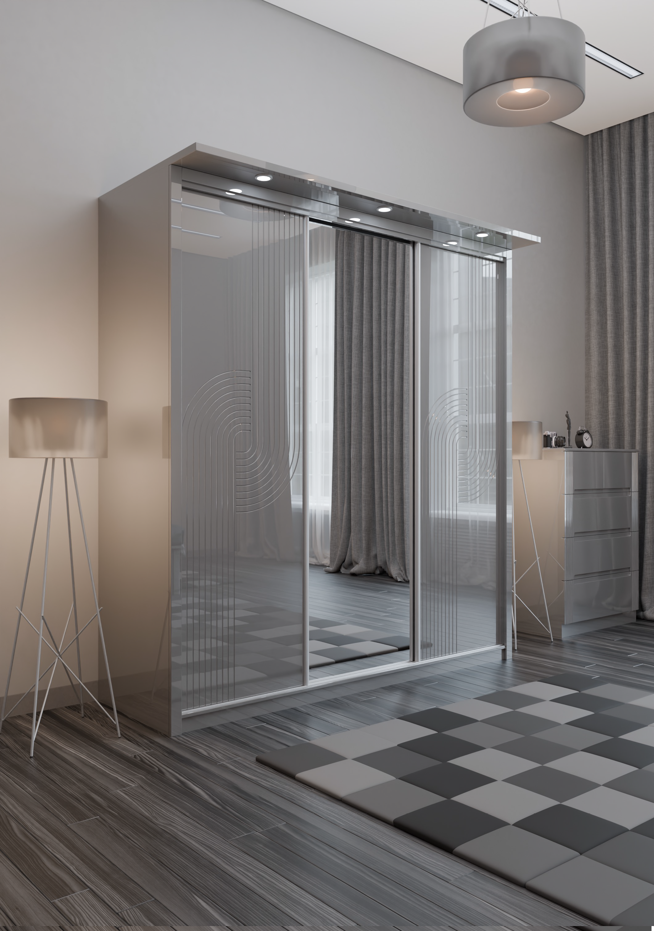 W07 High Gloss Wardrobe