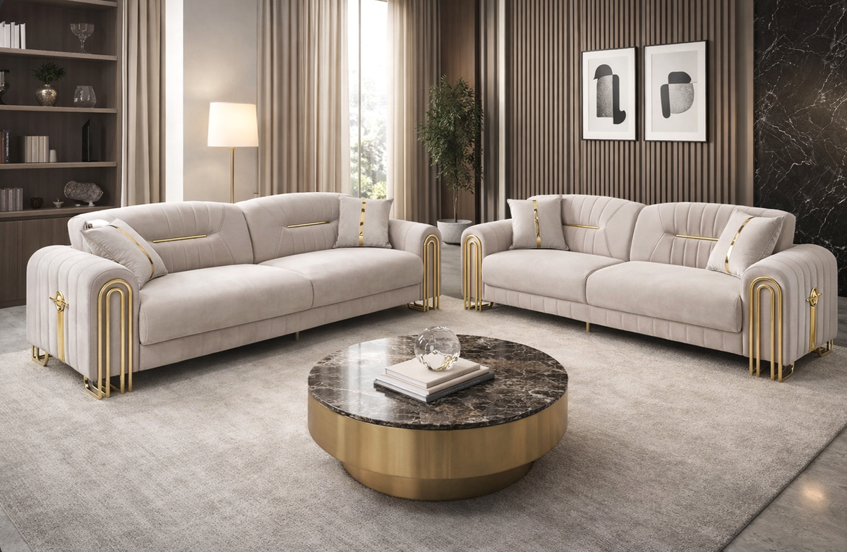FOCUS CREAM 3 + 2 Sofa
