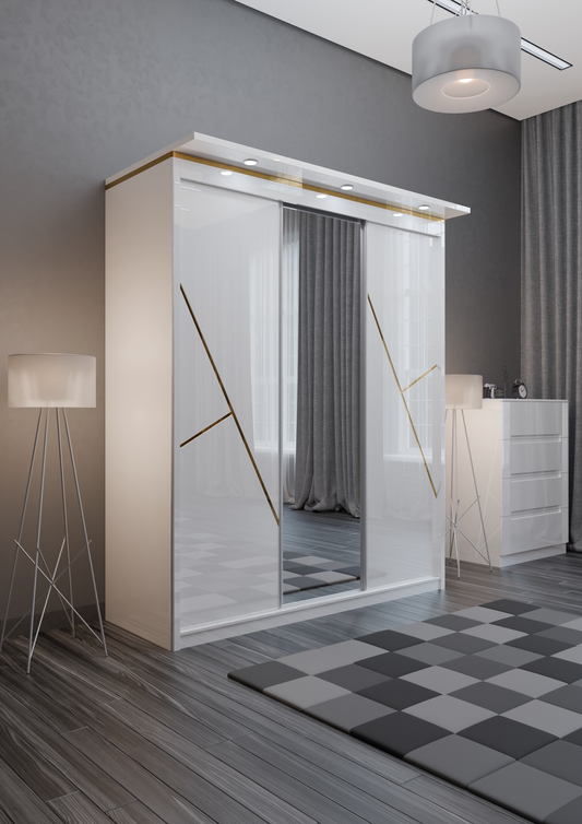 W10 High Gloss Wardrobe