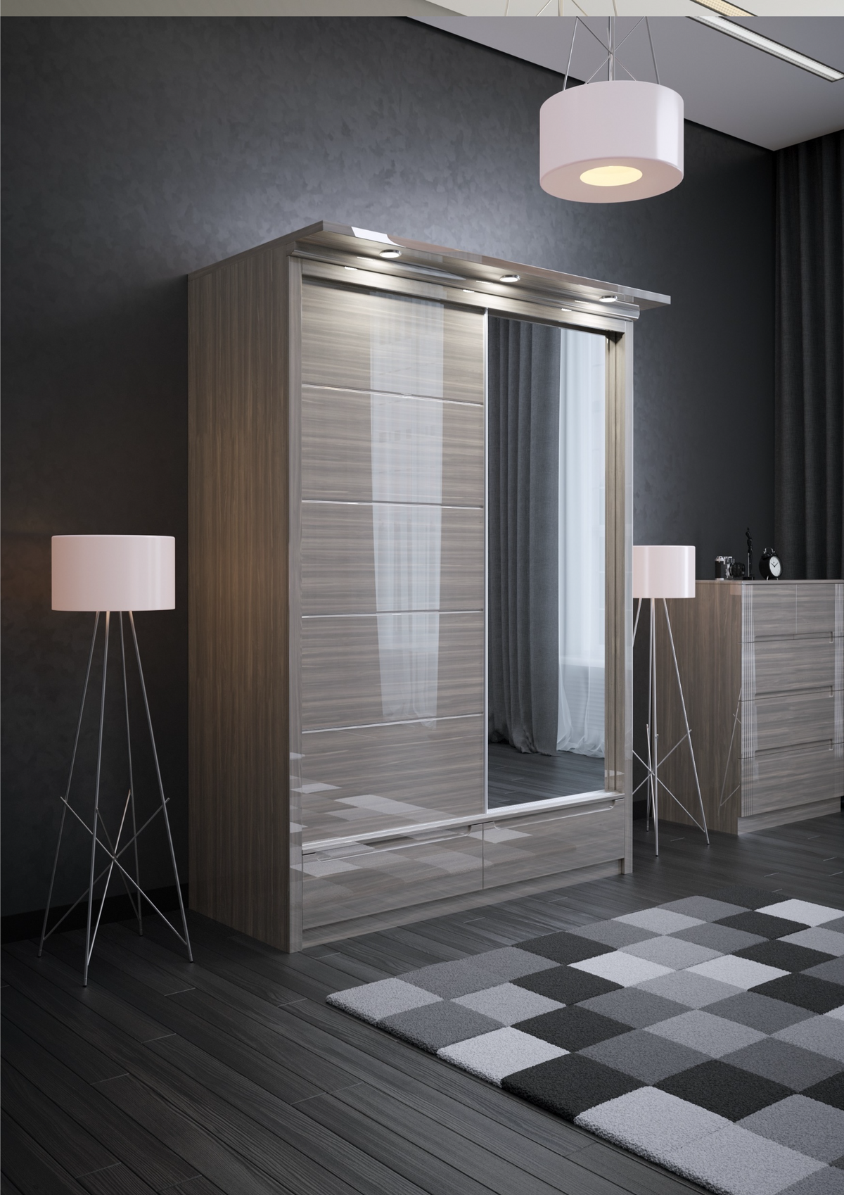 W04 High Gloss Wardrobe