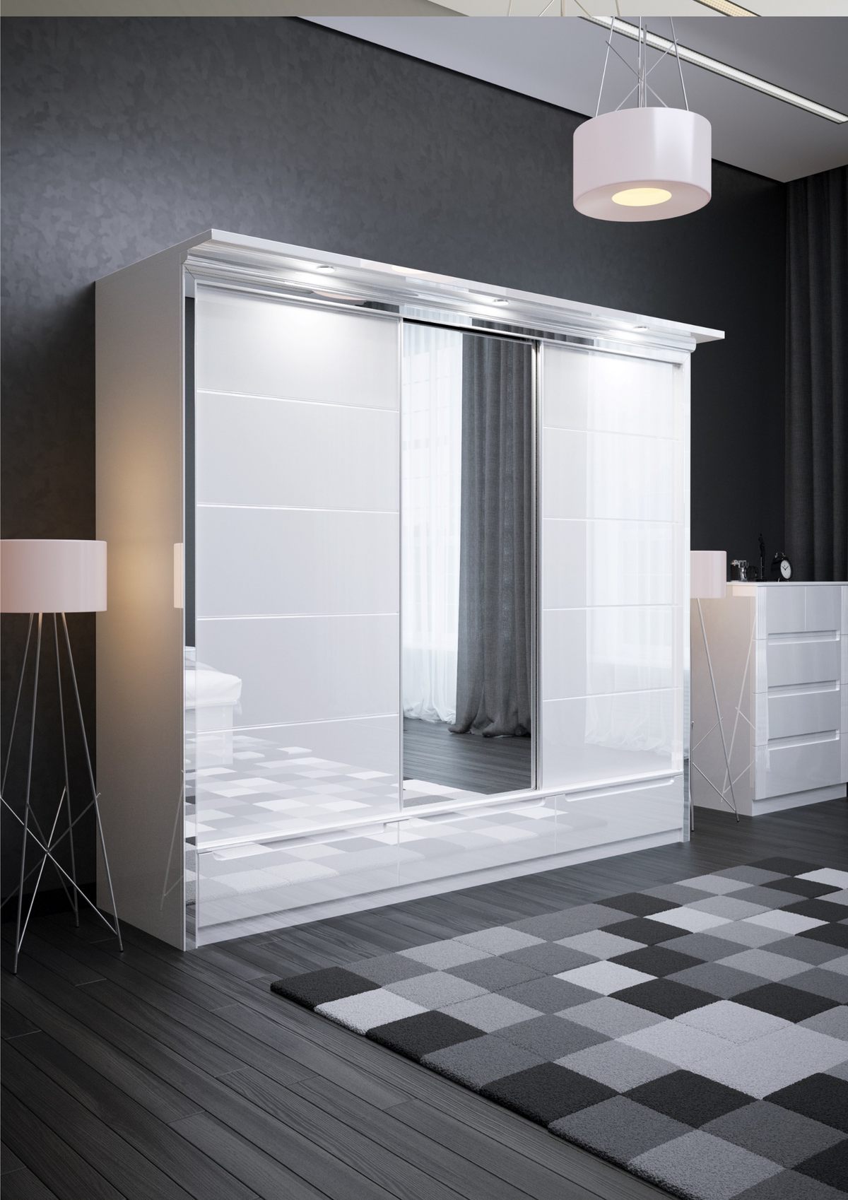 W03 High Gloss Wardrobe