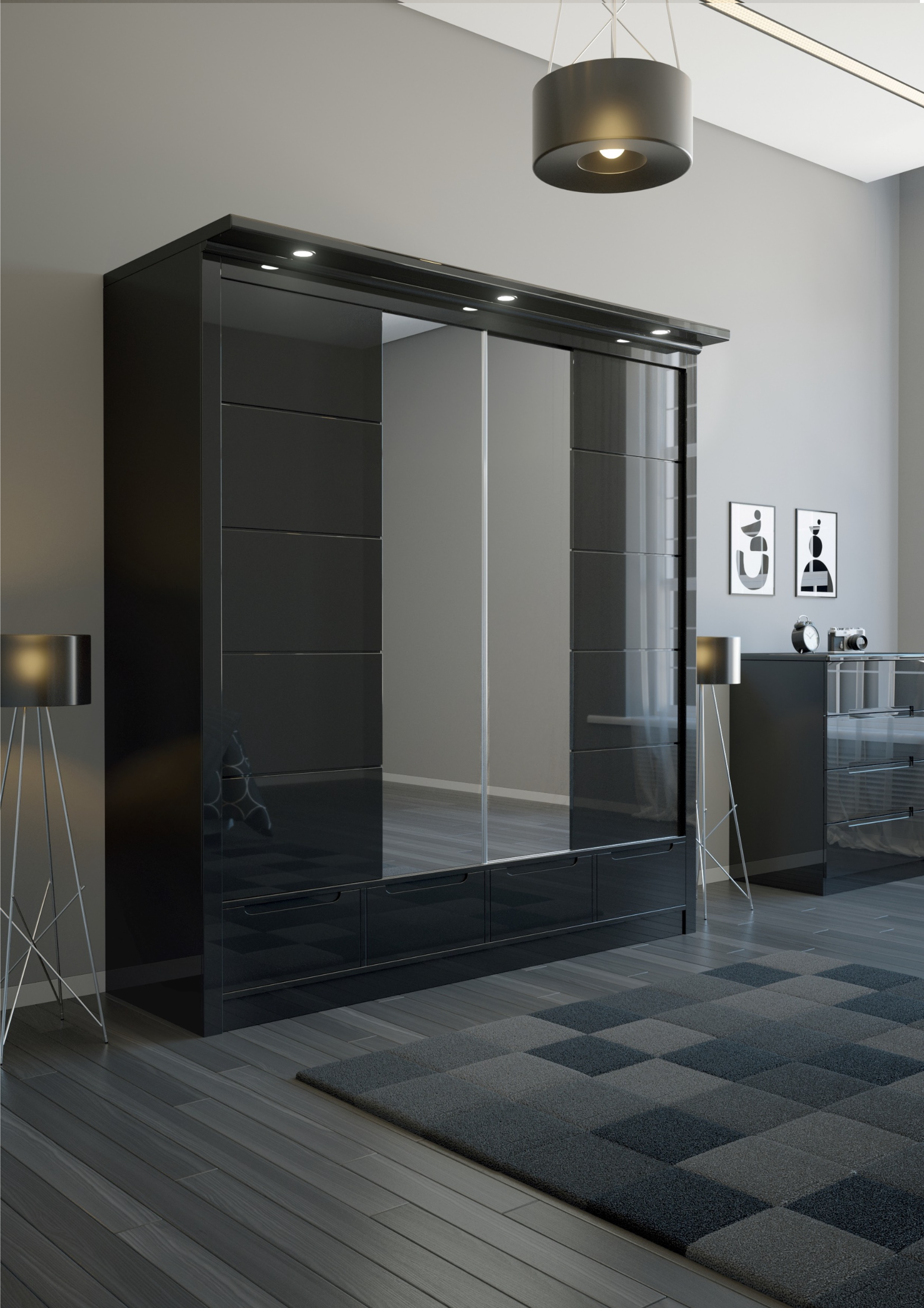 202 High Gloss Wardrobe