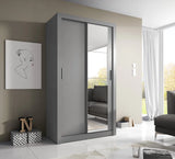 2 Sliding Door Wardrobe 120cm - Italiancityfurniture