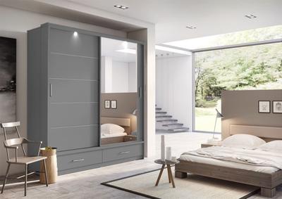 05 Sliding Door Wardrobe 200cm - Italiancityfurniture