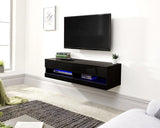 Axel Wall Mounted Tv Unit Black