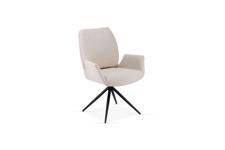 Sydney Cream Ceramic Set of Dining Table with 6x chairs