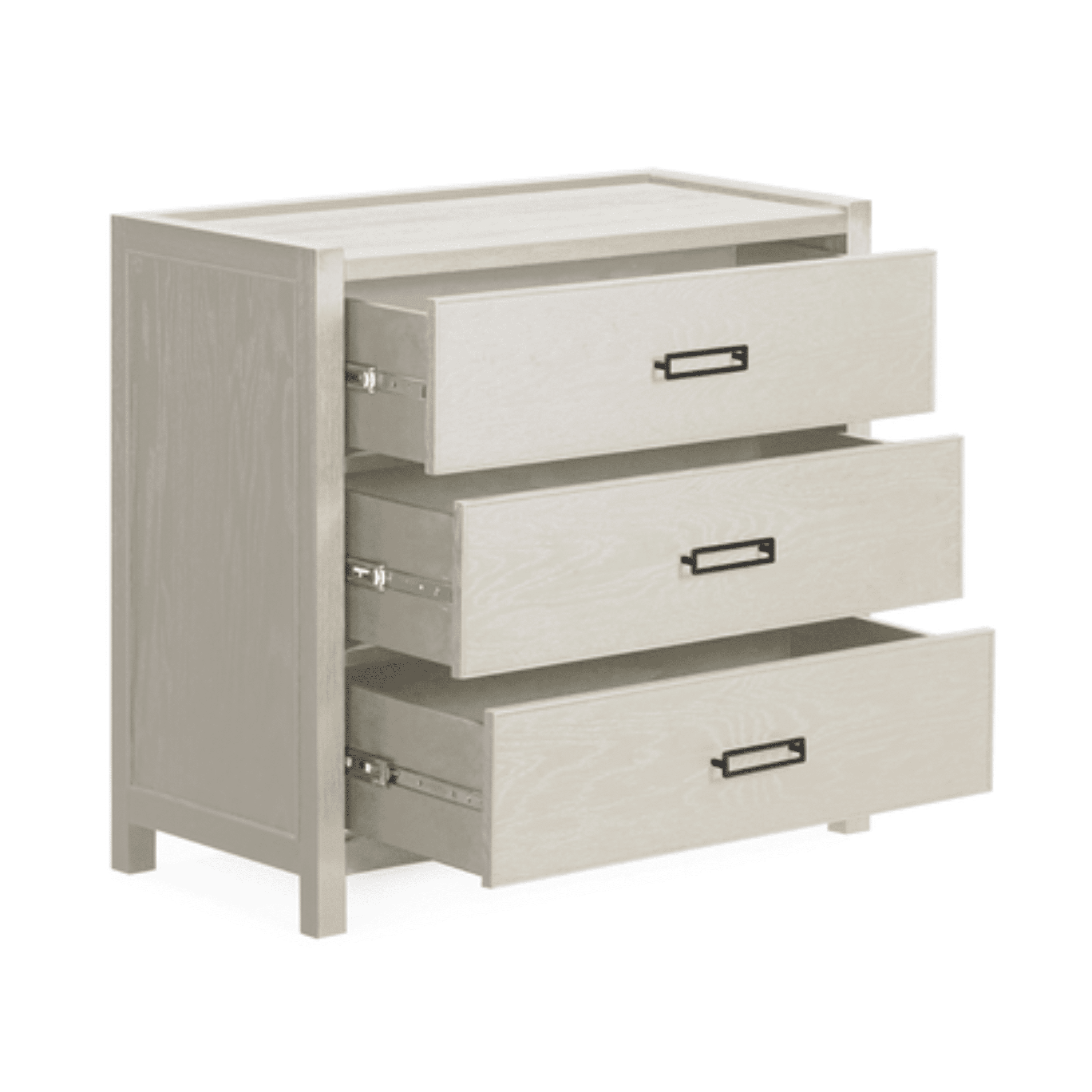 Soho Cream Oak Veneer 3 Drawer Chest