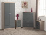 2 Door 1 Drawer Wardrobe Bedroom Set