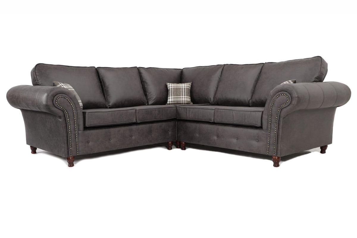 Arkwood Large Corner Sofa Charcoal