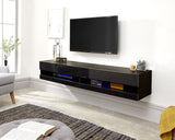 Axel Wall Mounted Tv Unit Black