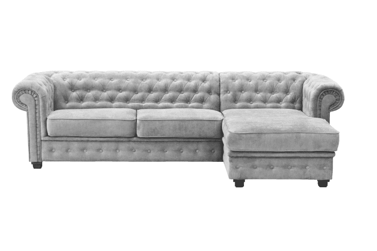 Axelle Corner Sofa Bed Silver