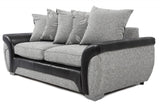 Celeste Fabric Sofa Black/Silver