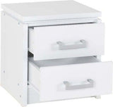 Charles 2 Drawer Bedside White