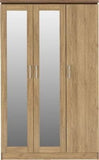 Charles 3 Door All Hanging Mirrored Wardrobe