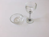 Crystal Cup & Plate Pair