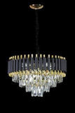 Gold Crystal Vintage Drooping Chandelier