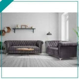 Heather Black Sofa Set