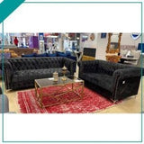 Heather Black Sofa Set