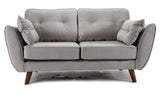 Holland 3+2 Seater Sofa Set Plush Silver