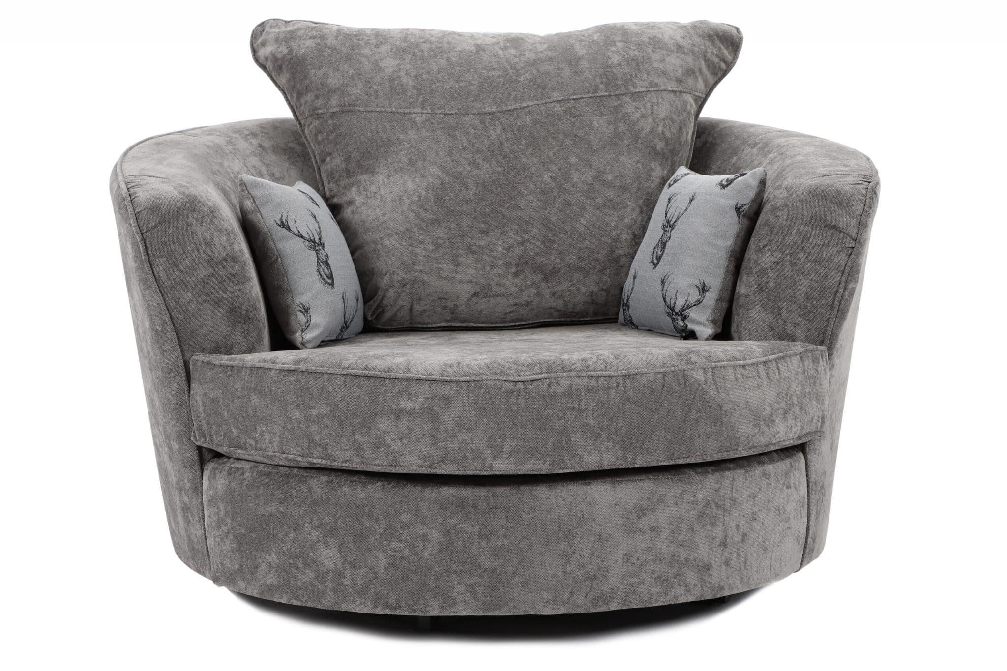 Neptune Swivel Chair Grey