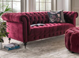 Rosetta Red Chesterfield Sofa