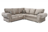 Sector Full Back Large Corner Sofa Mink